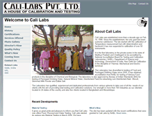 Tablet Screenshot of calilabs.in